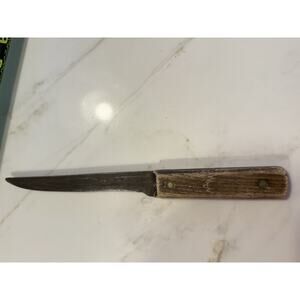 Vintage Knife Ontario Butcher Knife 6" Blade Wood Handle